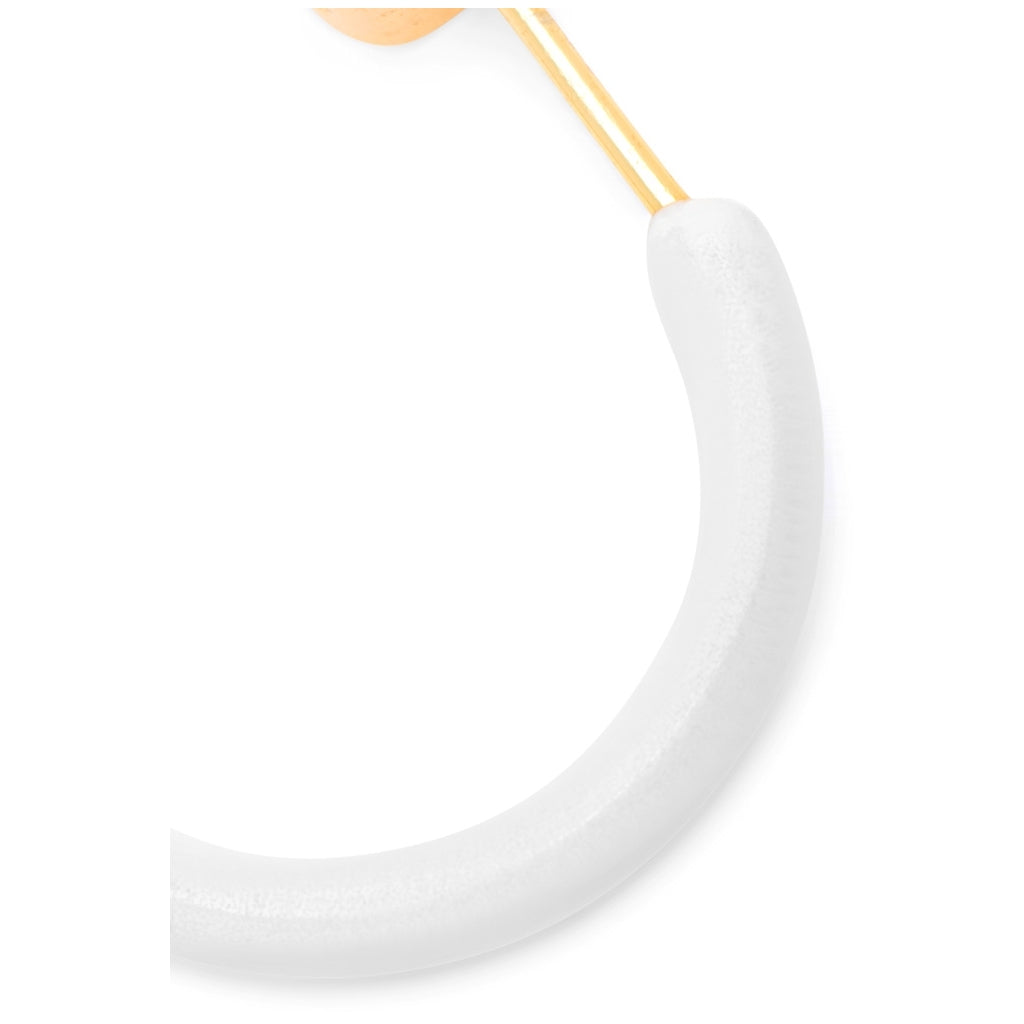 LULU Copenhagen Color Hoops Medium par Hoops Vit