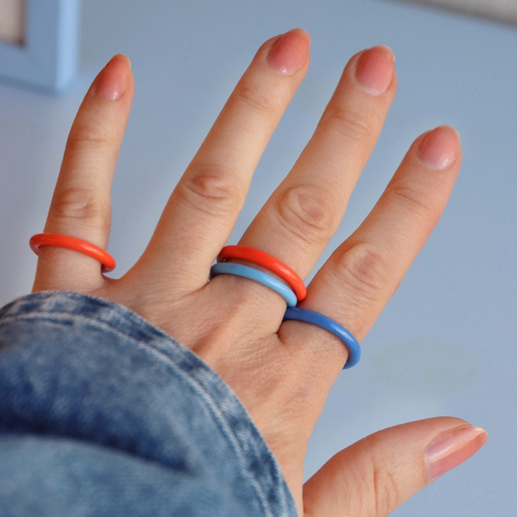 LULU Copenhagen Color Ring Rings BlÄ