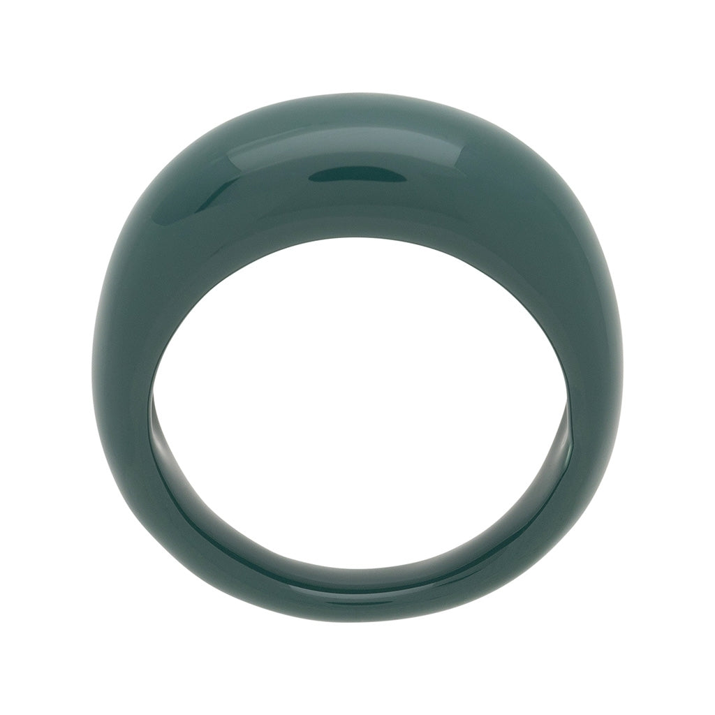 LULU Copenhagen Color Ring Chunky Rings North Sea Green