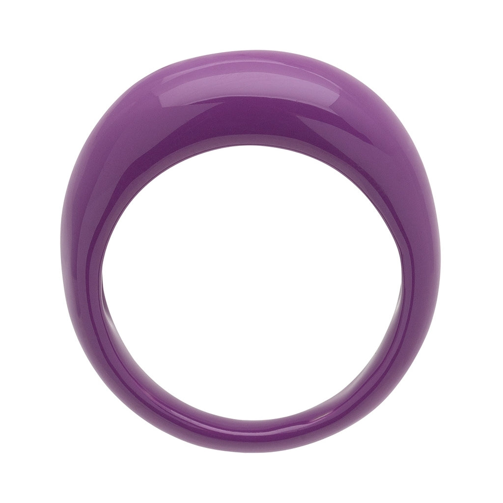 LULU Copenhagen Color Ring Chunky Rings Purple Harvest