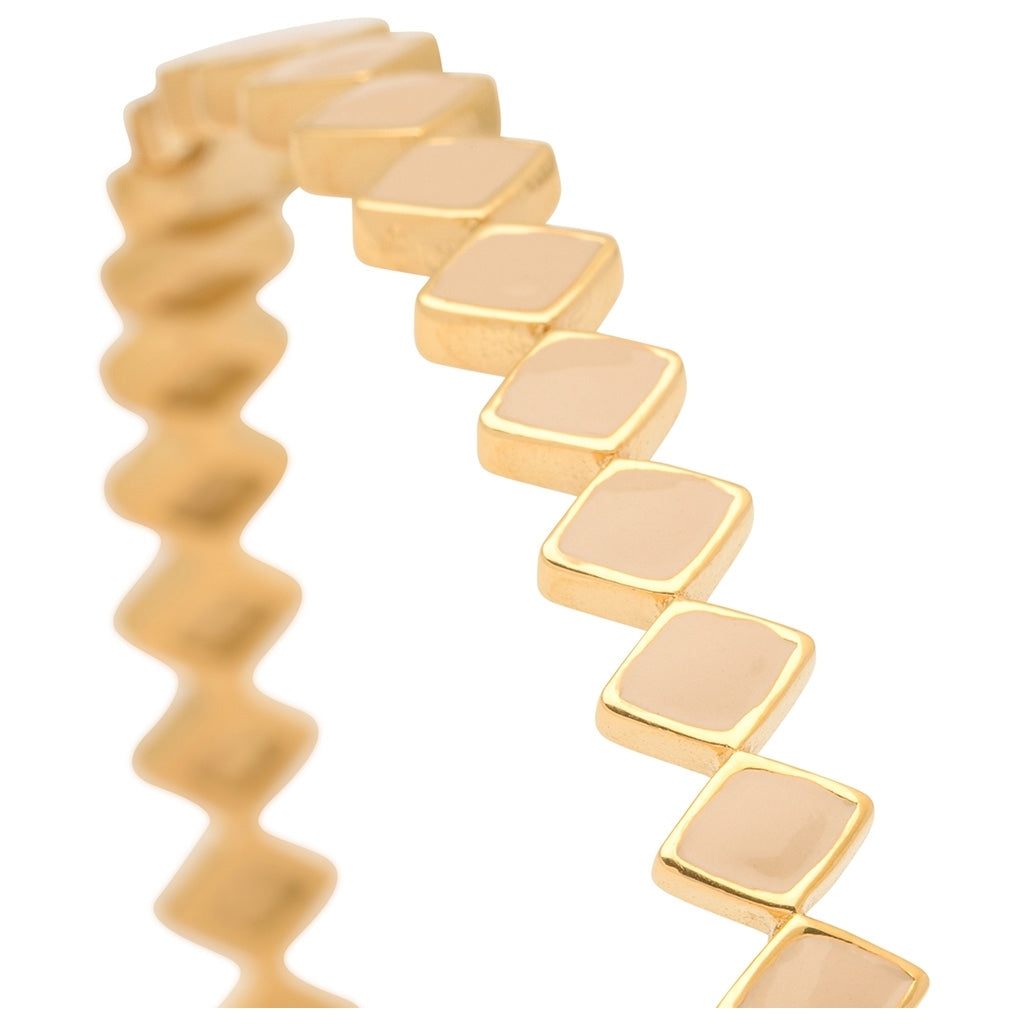 LULU Copenhagen Confetti Bangle - GuldplaterÀd Bracelets Buttercream