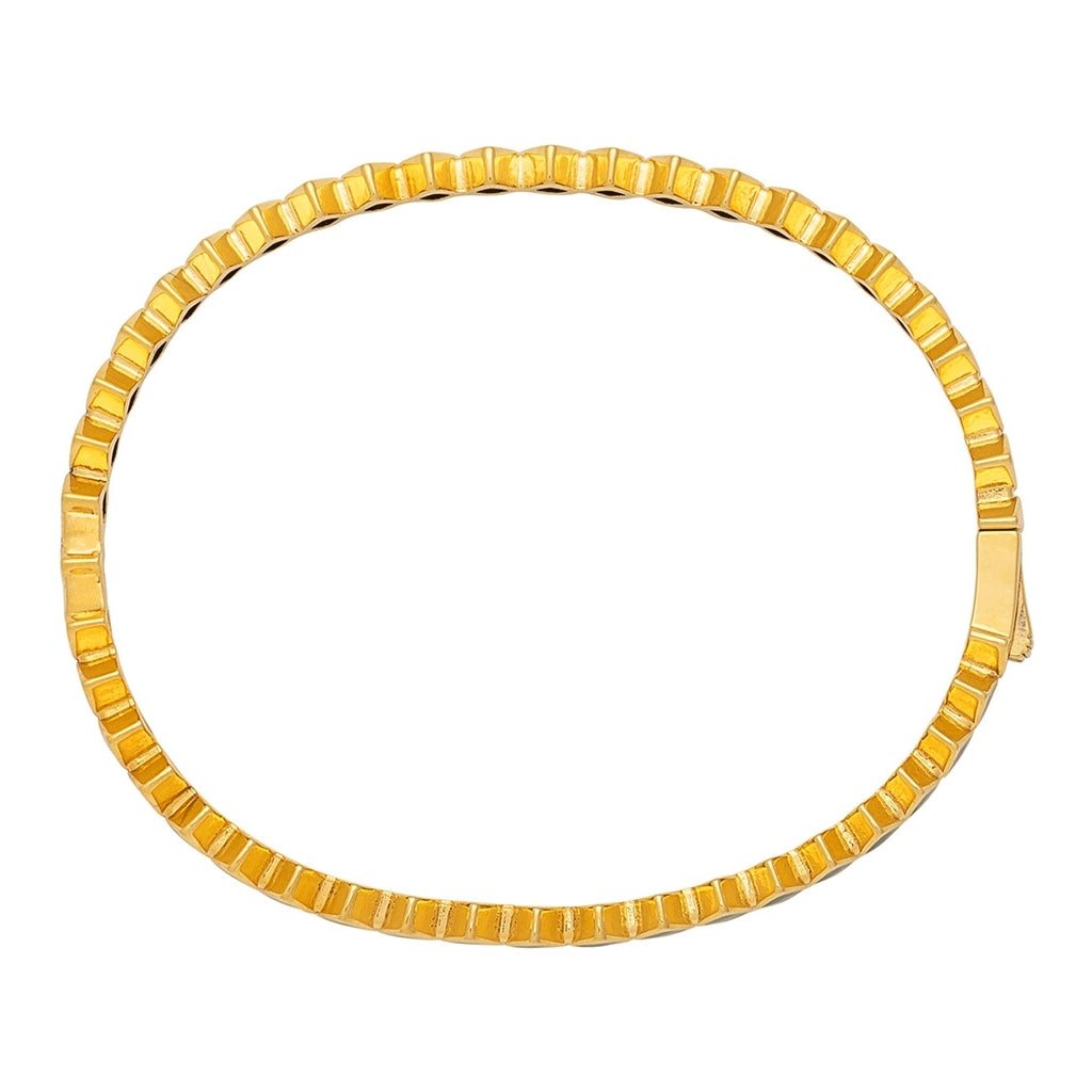LULU Copenhagen Confetti Bangle - GuldplaterÀd Bracelets North Sea Green