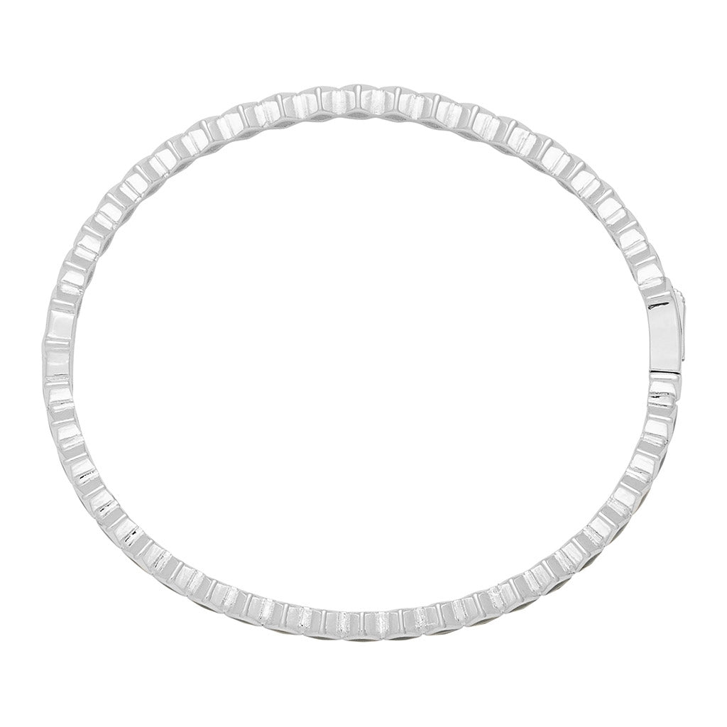 LULU Copenhagen Confetti Bangle - SilverplaterÀd Bracelets North Sea Green
