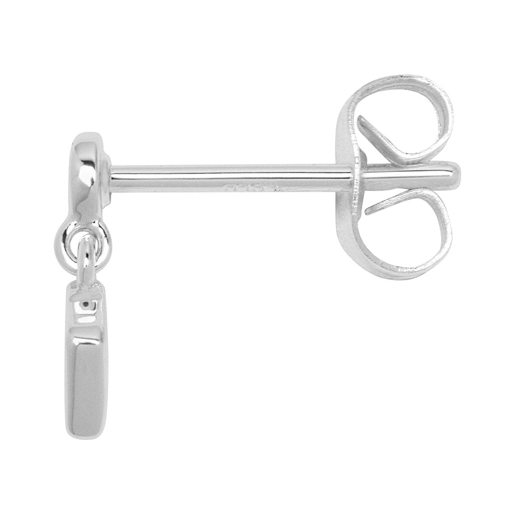 LULU Copenhagen Confetti Dangling örhänge 1 st silverpläterad Ear stud, 1 pcs Burnt Coral