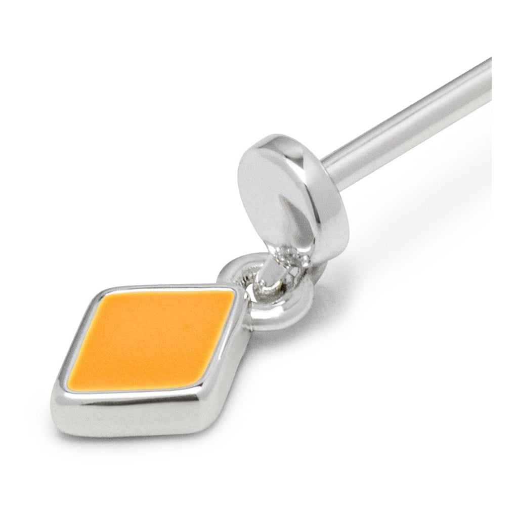 LULU Copenhagen Confetti Dangling örhänge 1 st silverpläterad Ear stud, 1 pcs Marigold