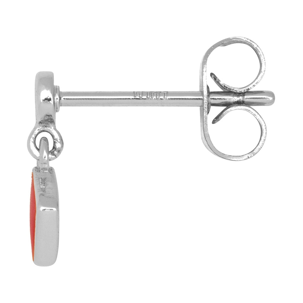 LULU Copenhagen Confetti Dangling örhänge 1 st silverpläterad Ear stud, 1 pcs Passion Red