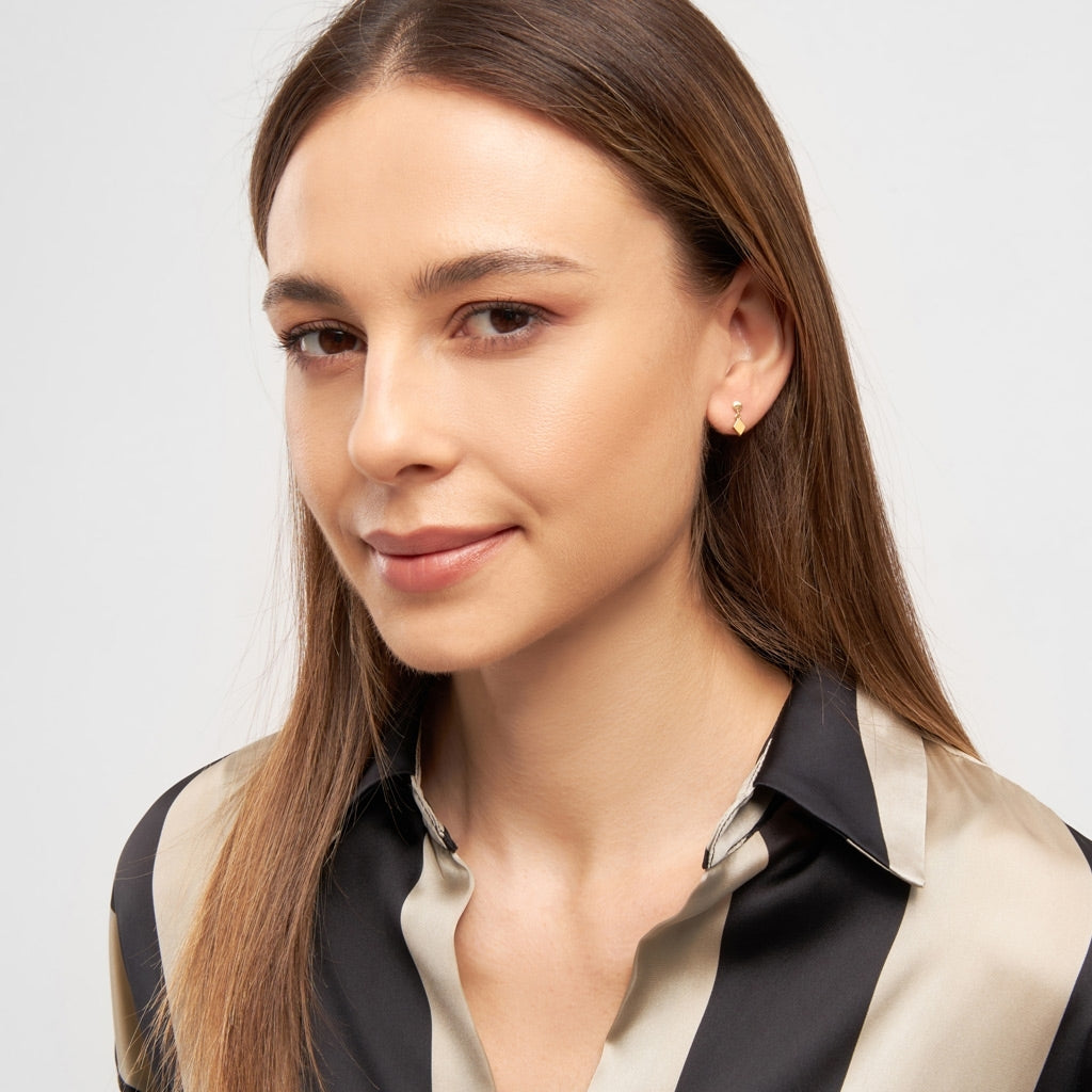 LULU Copenhagen Confetti Dangling örhänge 1 st guldpläterad Ear stud, 1 pcs Marigold