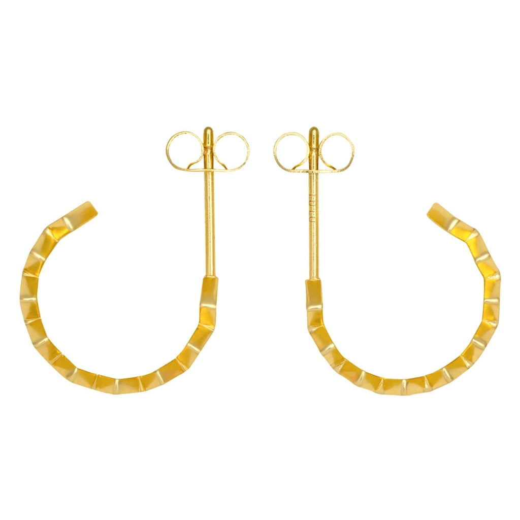 LULU Copenhagen Confetti Hoops Par guldplÀterad Hoops Ljusrosa