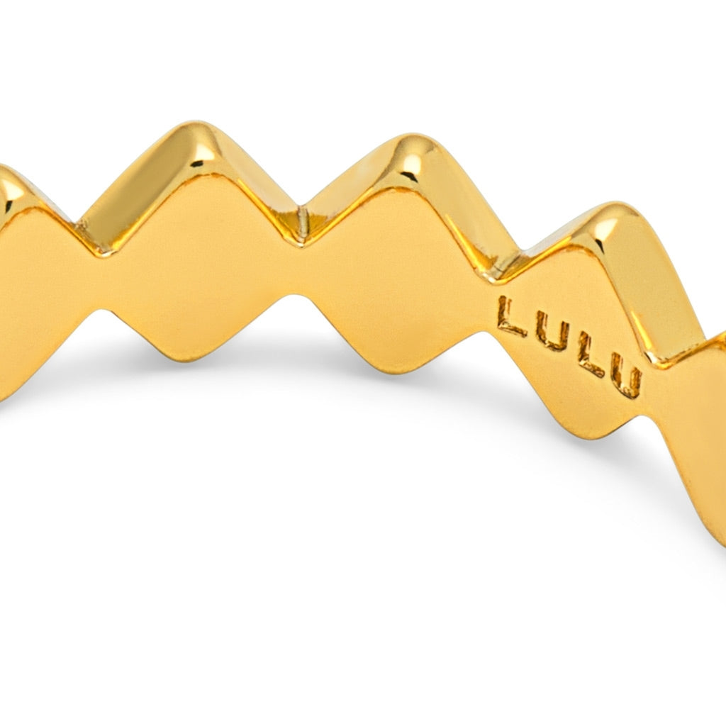 LULU Copenhagen Confetti Ring 18K guldpläterat silver Rings Guldpläterad