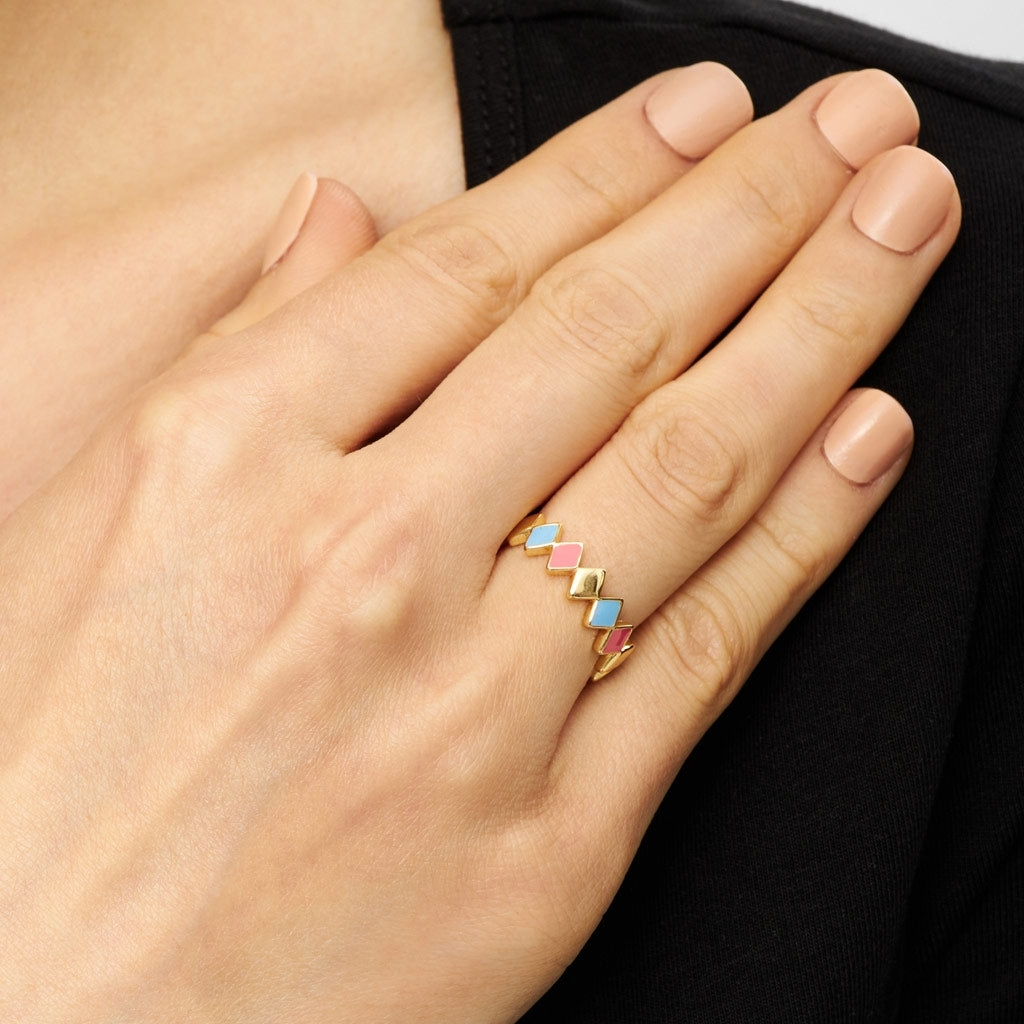LULU Copenhagen Confetti Ring guldplÀterad Rings Gloaming