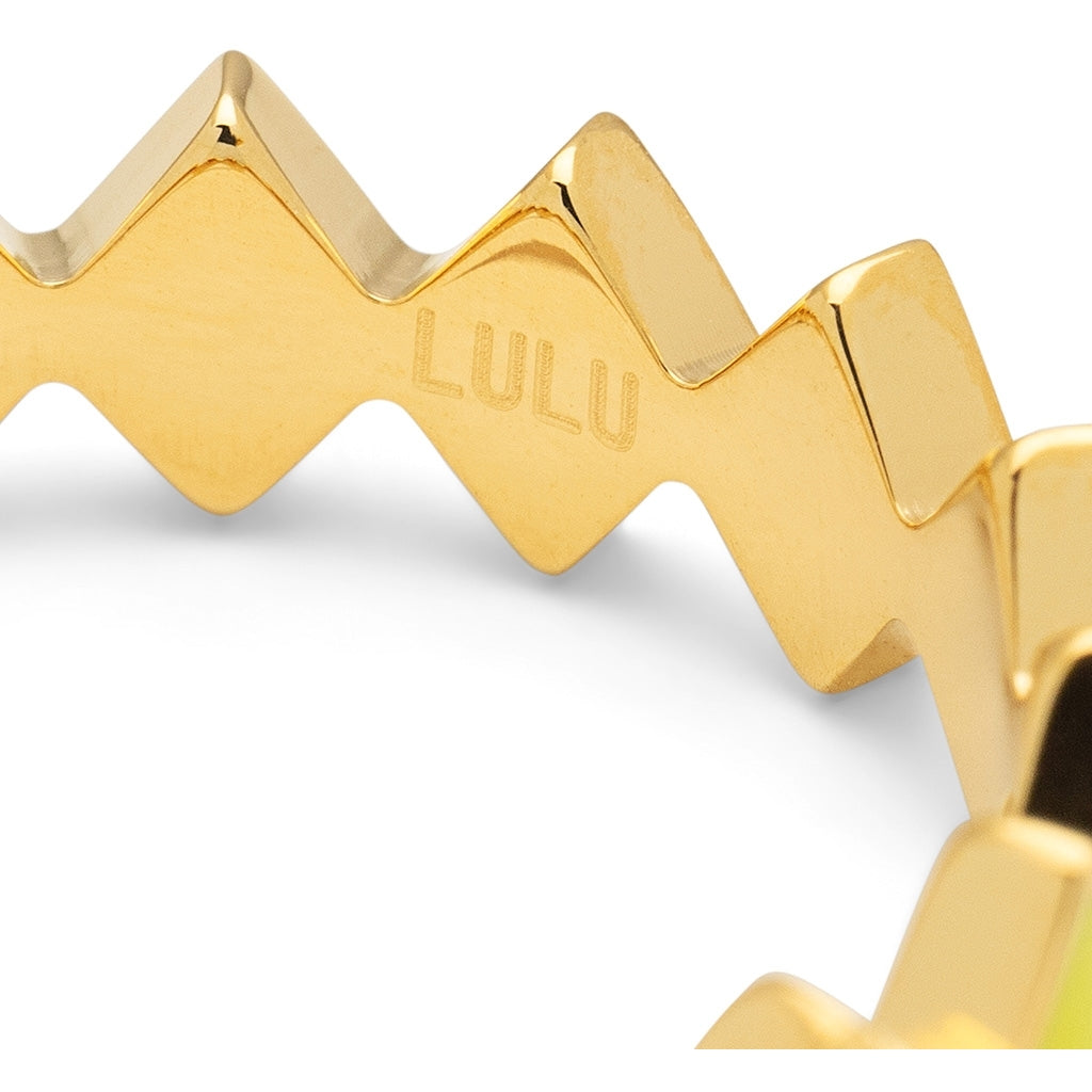 LULU Copenhagen Confetti Ring guldpläterad Rings Poetry
