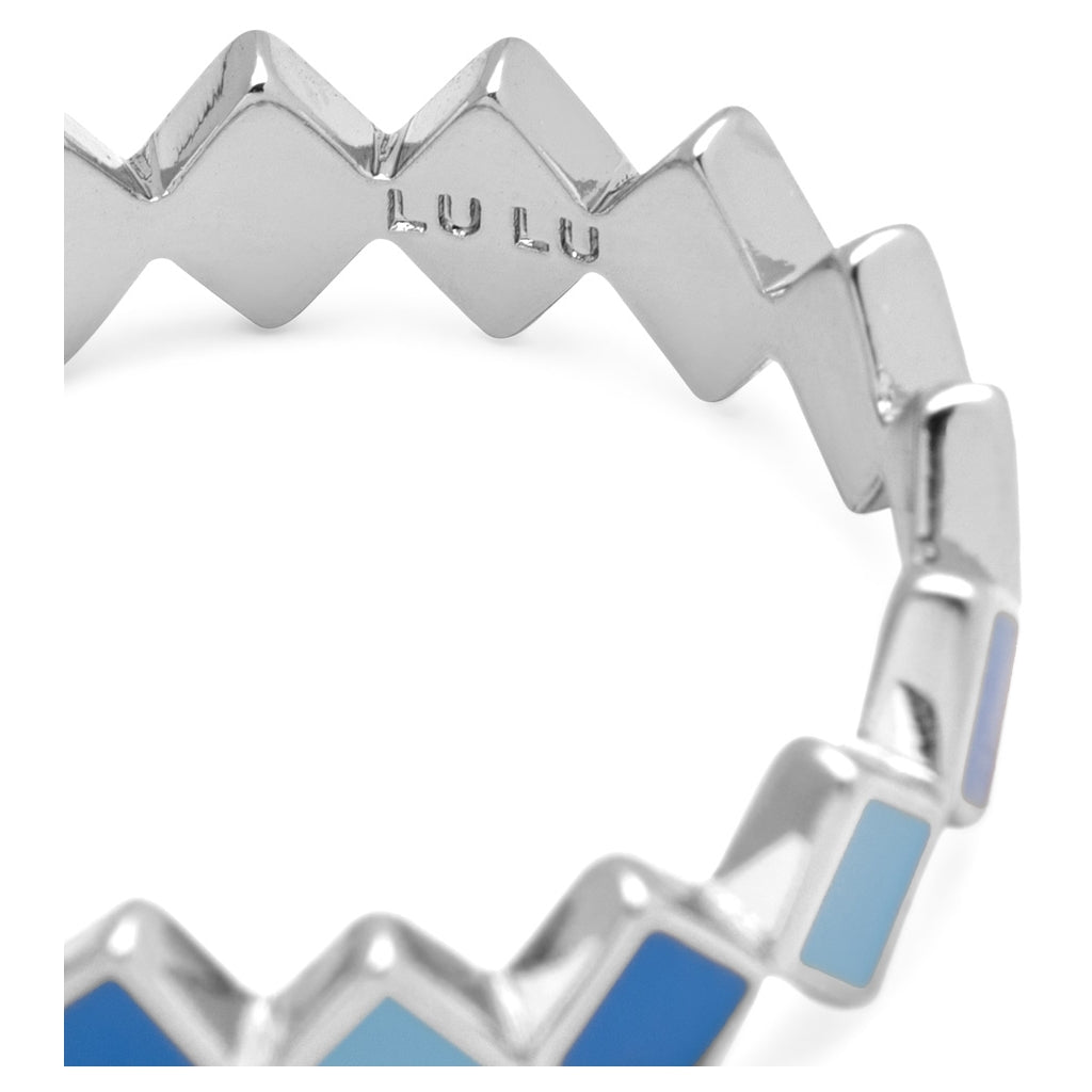 LULU Copenhagen Confetti Ring Silver Rings BlÄ