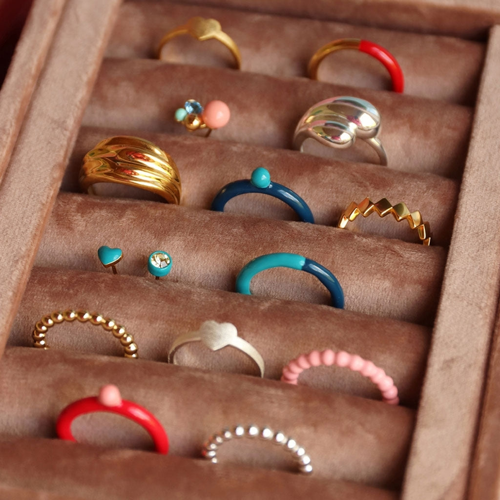 LULU Copenhagen Confetti Ring guldpläterat Rings Guldpläterad