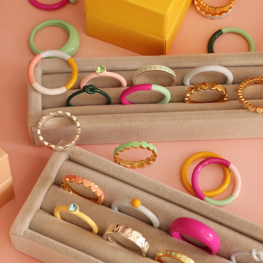 LULU Copenhagen Connected Circles Ring Rings Marigold