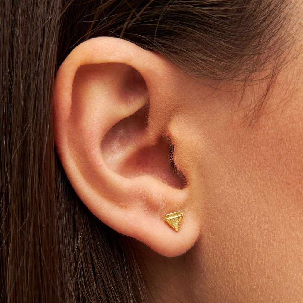 LULU Copenhagen Diamond Cut Small örhÀnge 1 st Ear stud, 1 pcs GuldplÀterad