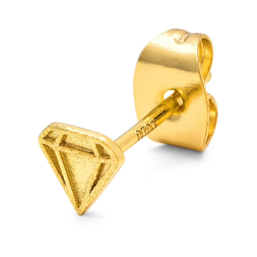 LULU Copenhagen Diamond Cut Small örhÀnge 1 st Ear stud, 1 pcs GuldplÀterad