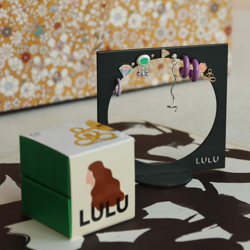 LULU Copenhagen Diamond Cut Small örhÀnge 1 st Ear stud, 1 pcs MÄngfÀrgad