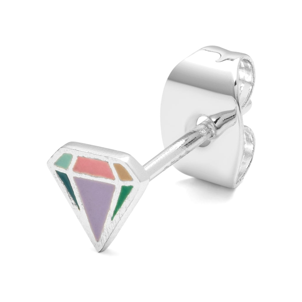 LULU Copenhagen Diamond Cut Small örhÀnge 1 st Ear stud, 1 pcs MÄngfÀrgad