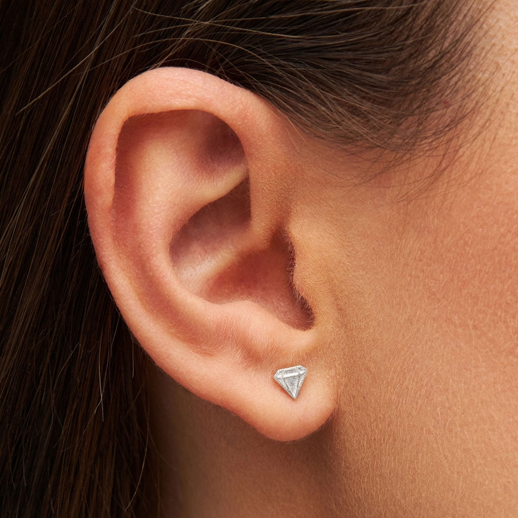 LULU Copenhagen Diamond Cut Small örhÀnge 1 st Ear stud, 1 pcs Silver Plated