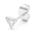 Diamond Cut Small örhÀnge 1 st - Silver Plated