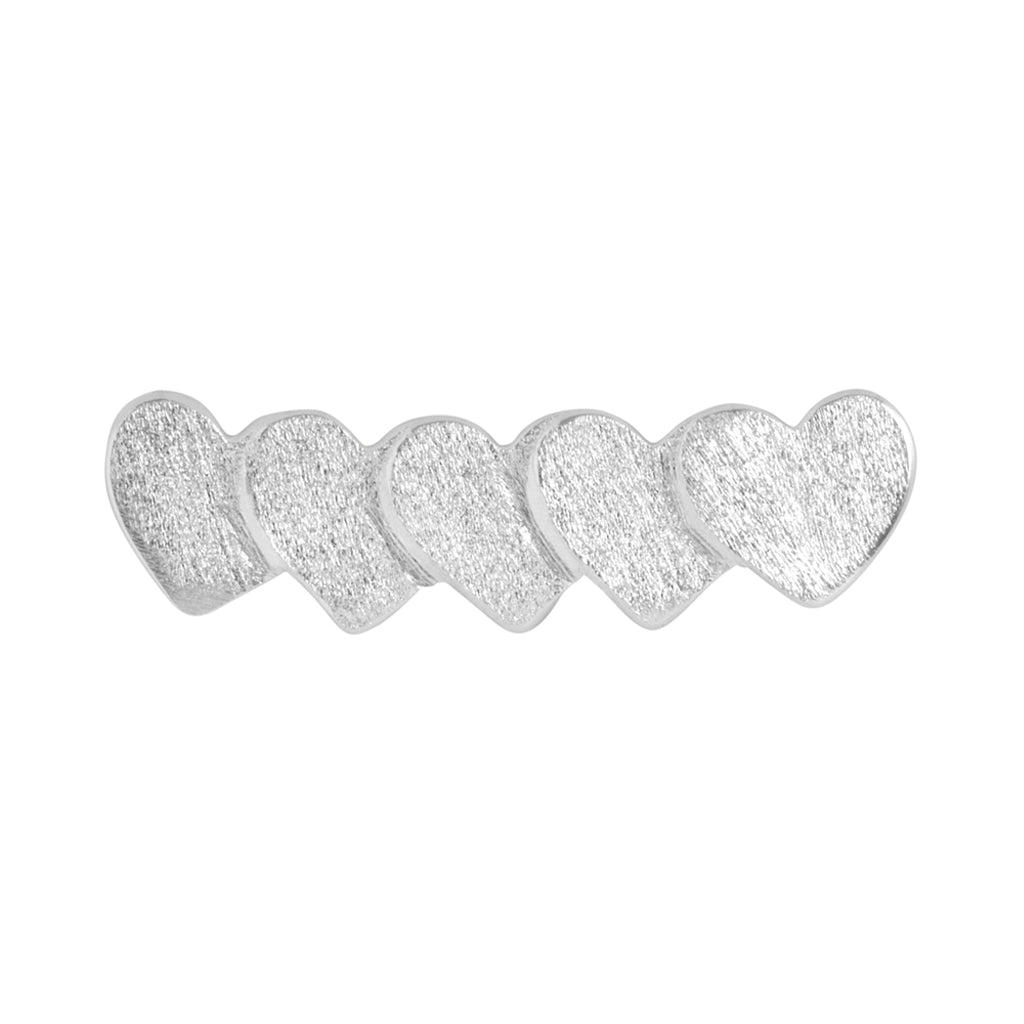 LULU Copenhagen Domino Hearts 5 örhänge 1 st Ear stud, 1 pcs Silver