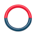 Double Color Ring - Retro Dark Blue/Hot Coral
