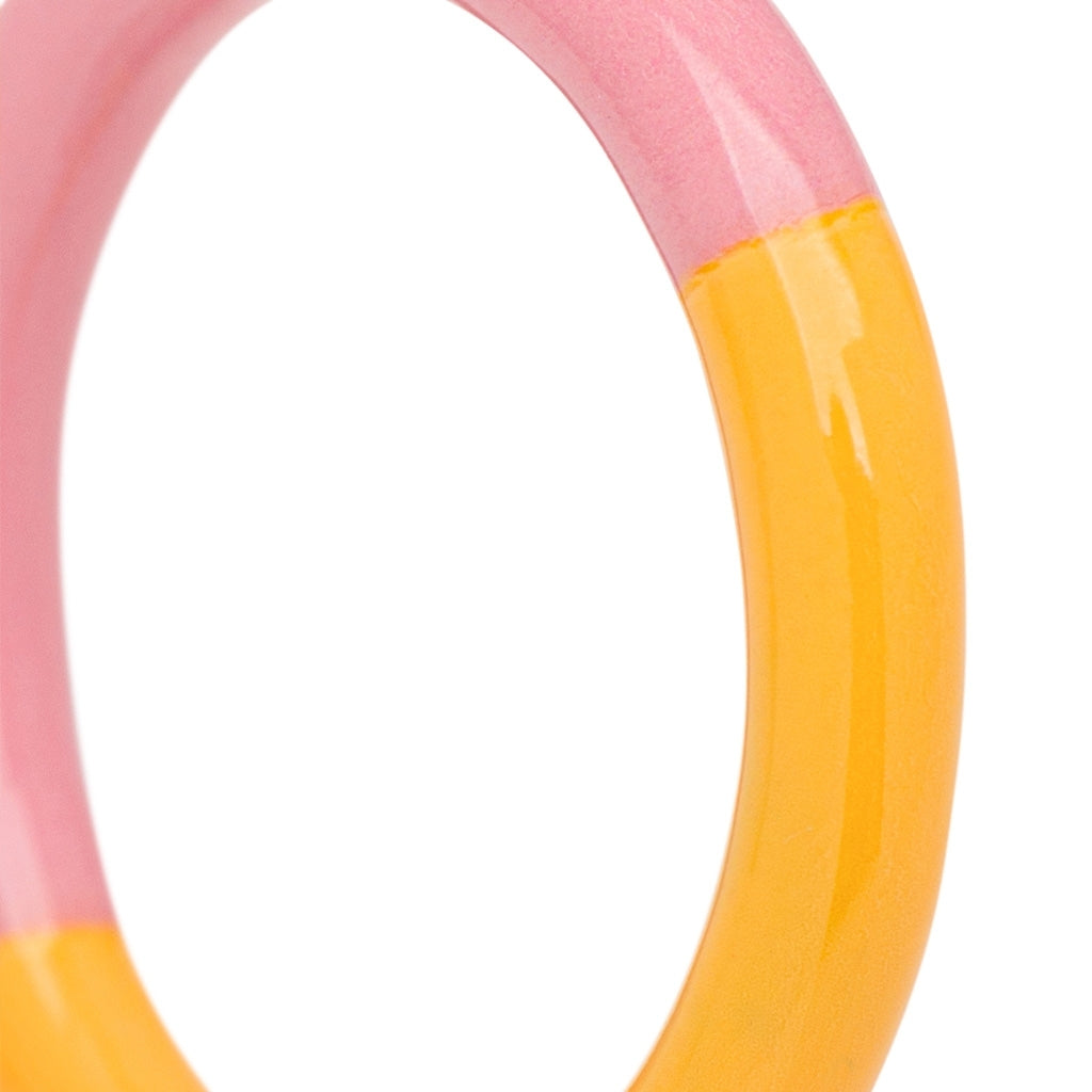 LULU Copenhagen Double Color Ring Rings Rose - Sunflower