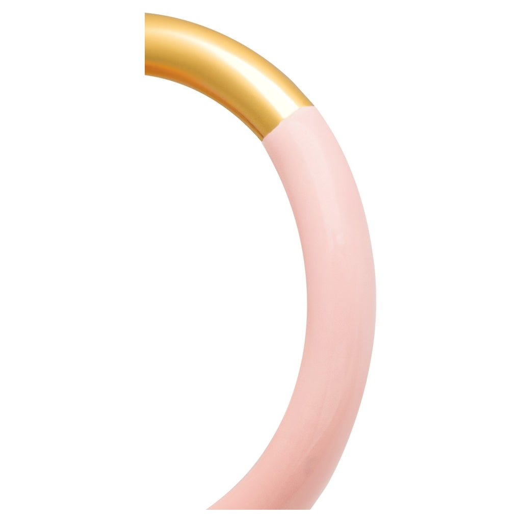 LULU Copenhagen Double Color Ring guldplÀterad Rings Gold/Silk Light Pink