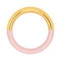 Double Color Ring guldplÀterad - Gold/Silk Light Pink