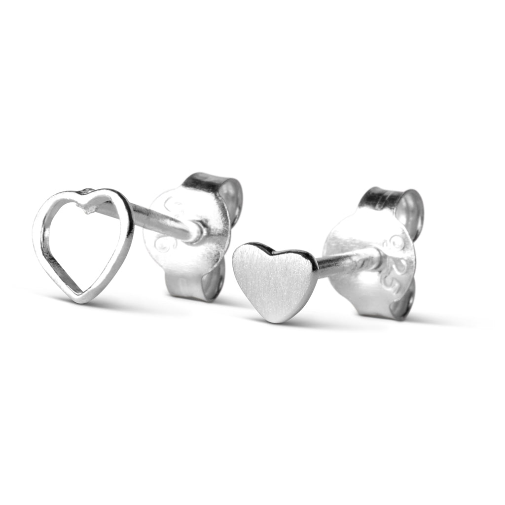 LULU Copenhagen Family Love ĂrhĂ€ngen par borstad Earrings, pairs Silver