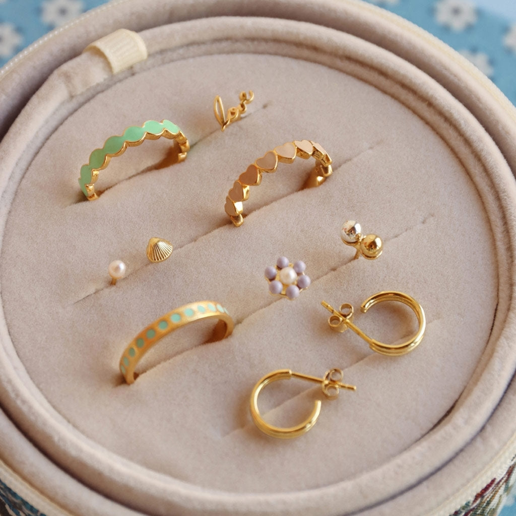LULU Copenhagen Family Sea örhÀnge par Earrings, pairs GuldplÀterad