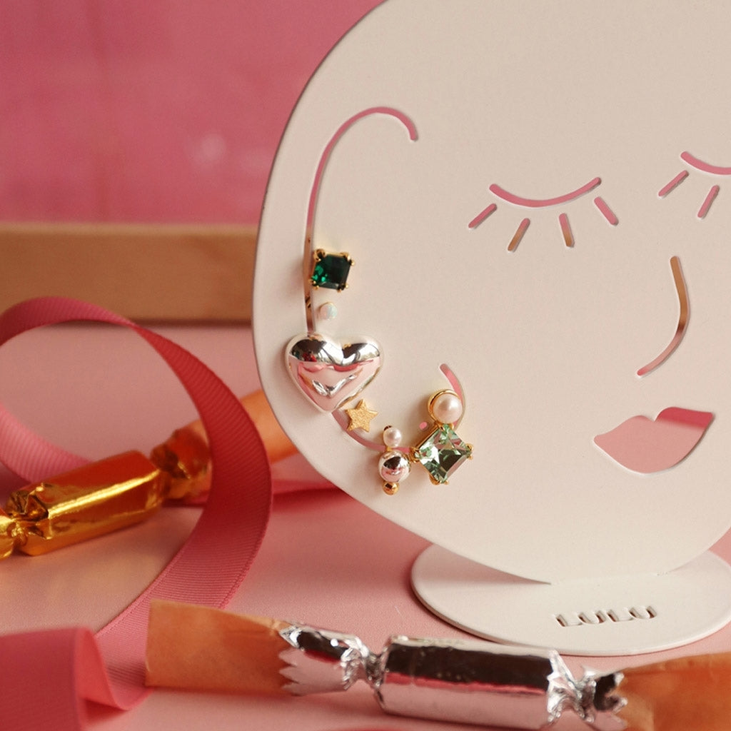 LULU Copenhagen Gala The Square örhÀnge 1 st Ear stud, 1 pcs GuldplÀterad