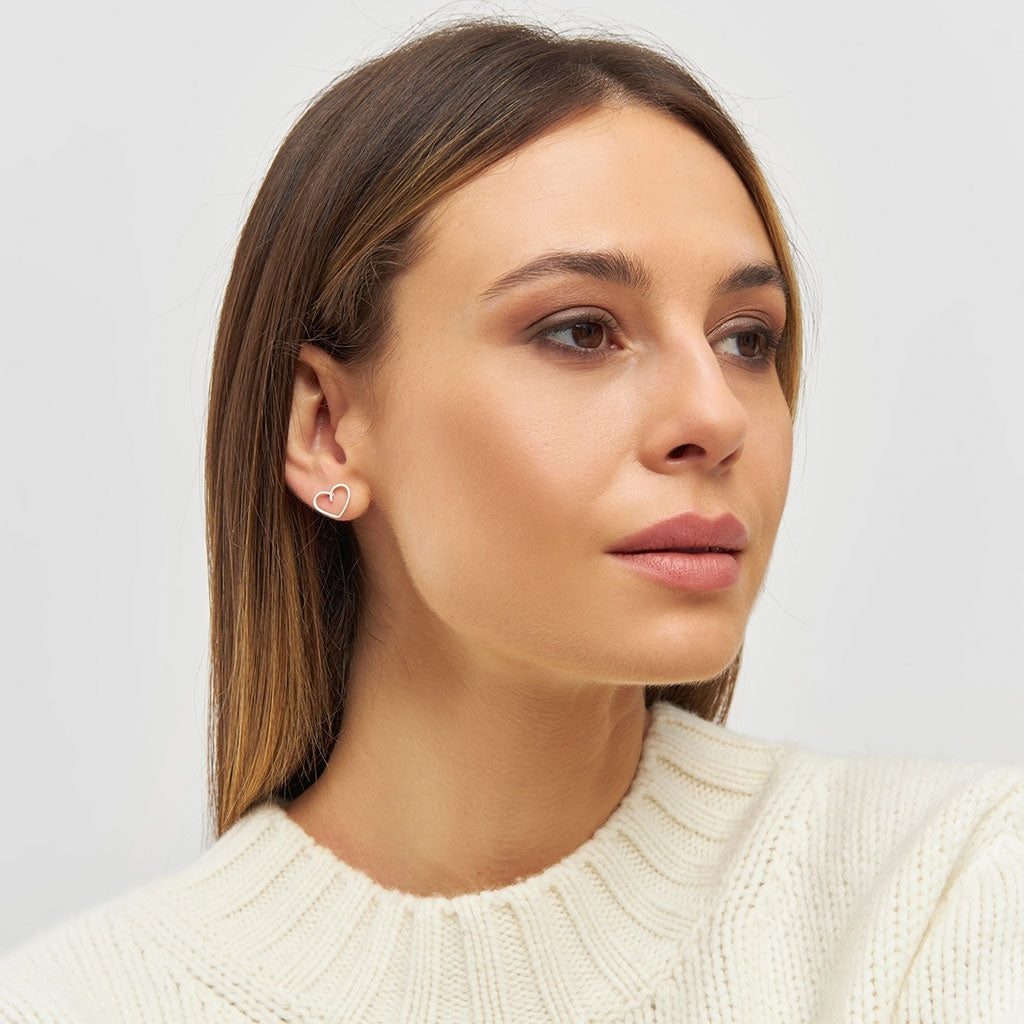 LULU Copenhagen Happy Heart örhänge 1 st Ear stud, 1 pcs Silver Plated