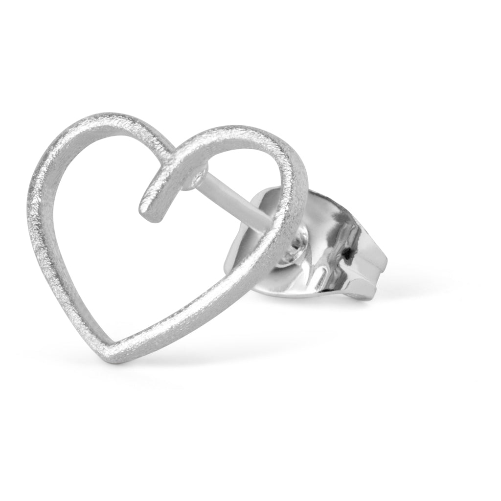 LULU Copenhagen Happy Heart örhänge 1 st Ear stud, 1 pcs Silver Plated