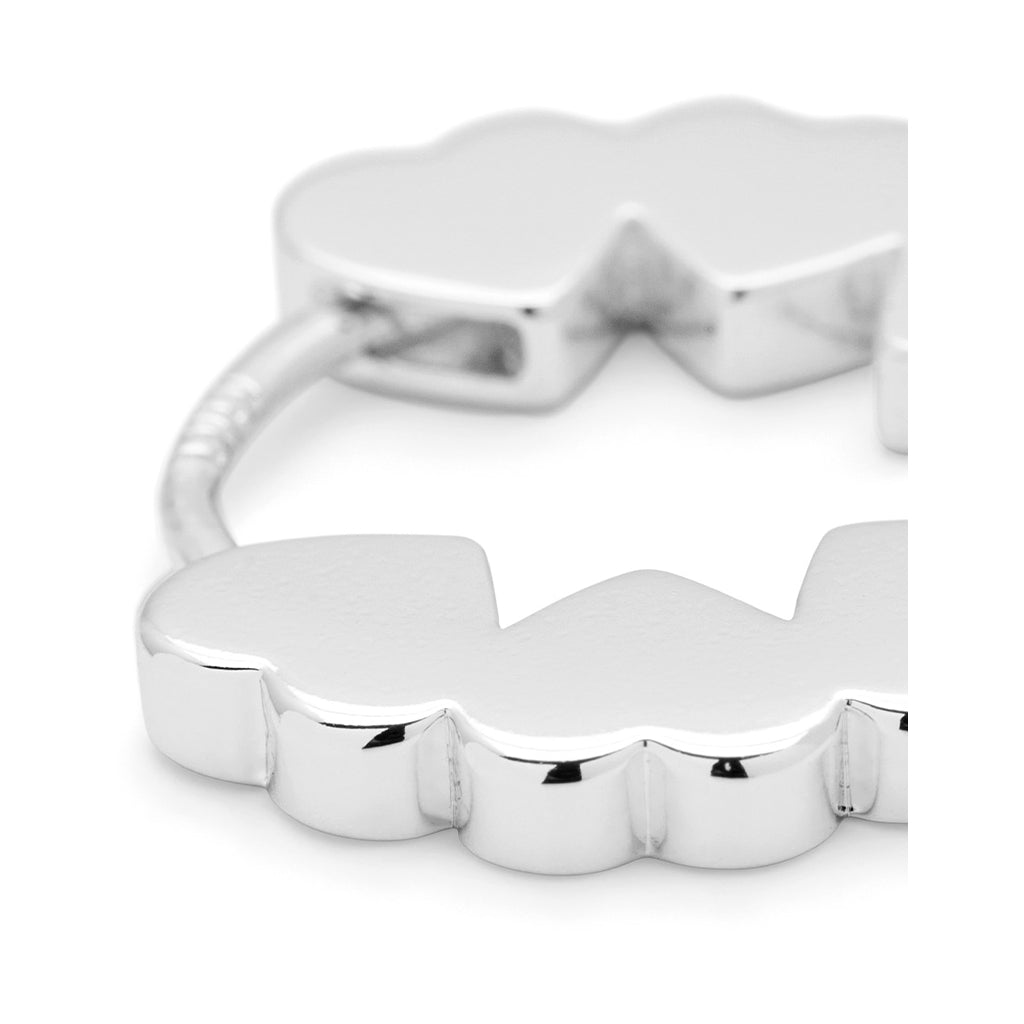 LULU Copenhagen Heart Hoops Par Hoops Silver Plated