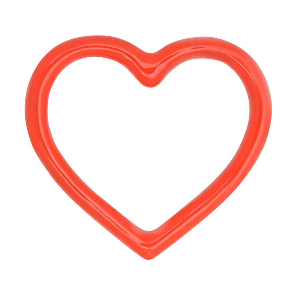 LULU Copenhagen Heart Ring emalj Rings LÀppstift röd