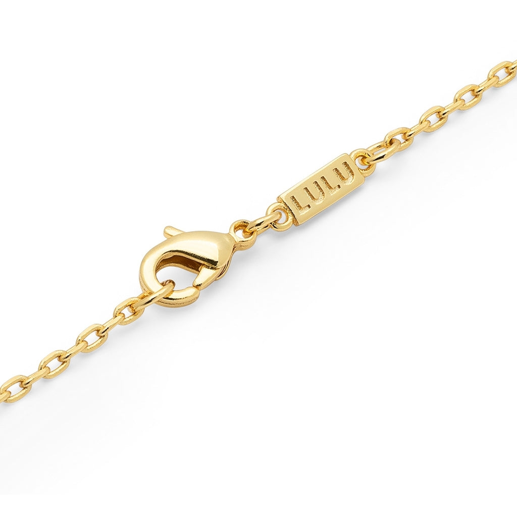 LULU Copenhagen Lemon Heart Halsband GuldplÀterad Necklaces GuldplÀterad