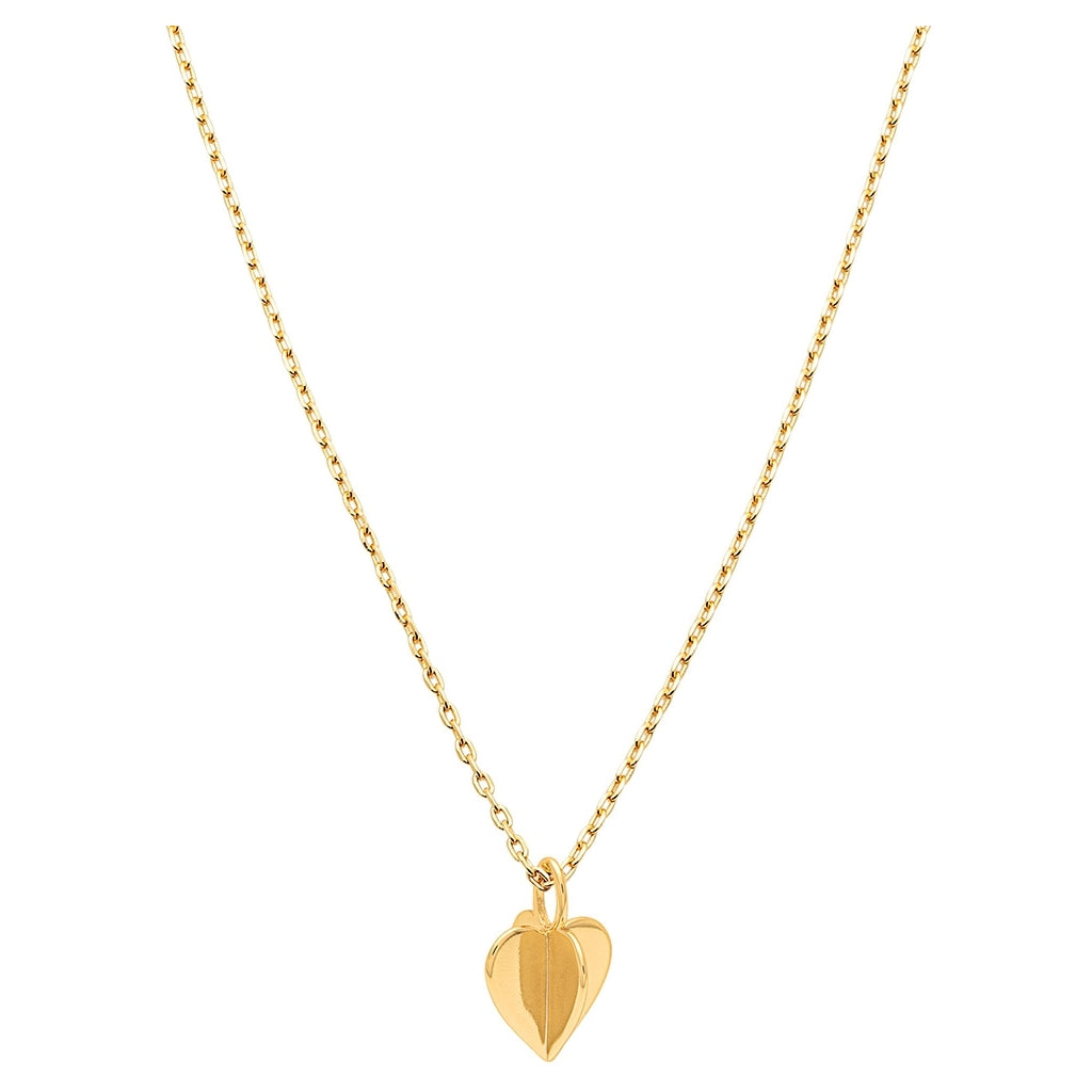 LULU Copenhagen Lemon Heart Halsband GuldplÀterad Necklaces GuldplÀterad