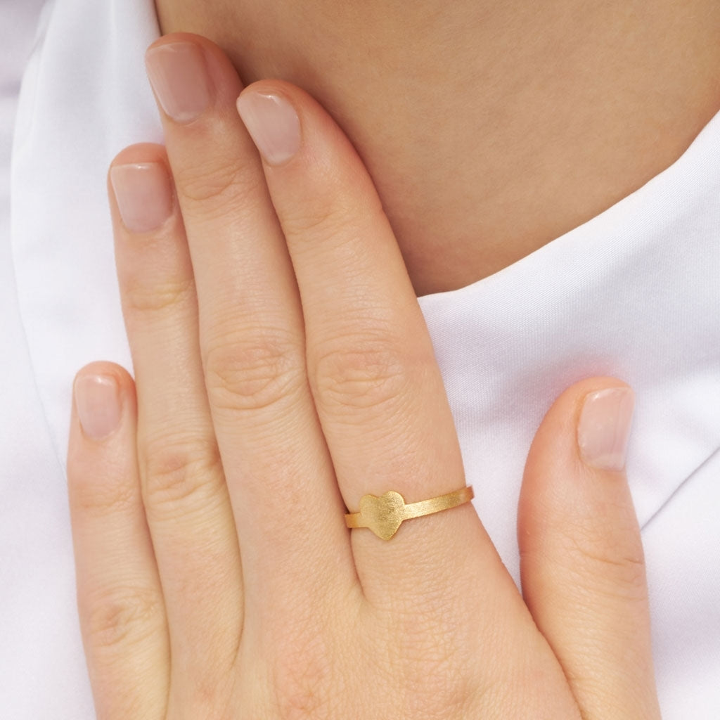 LULU Copenhagen Love Ring Rings GuldplÀterad