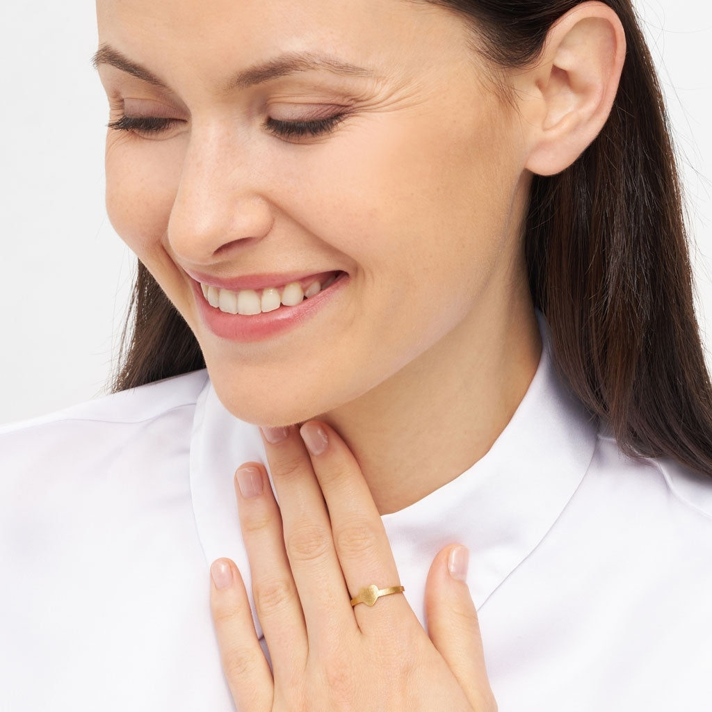 LULU Copenhagen Love Ring Rings GuldplÀterad