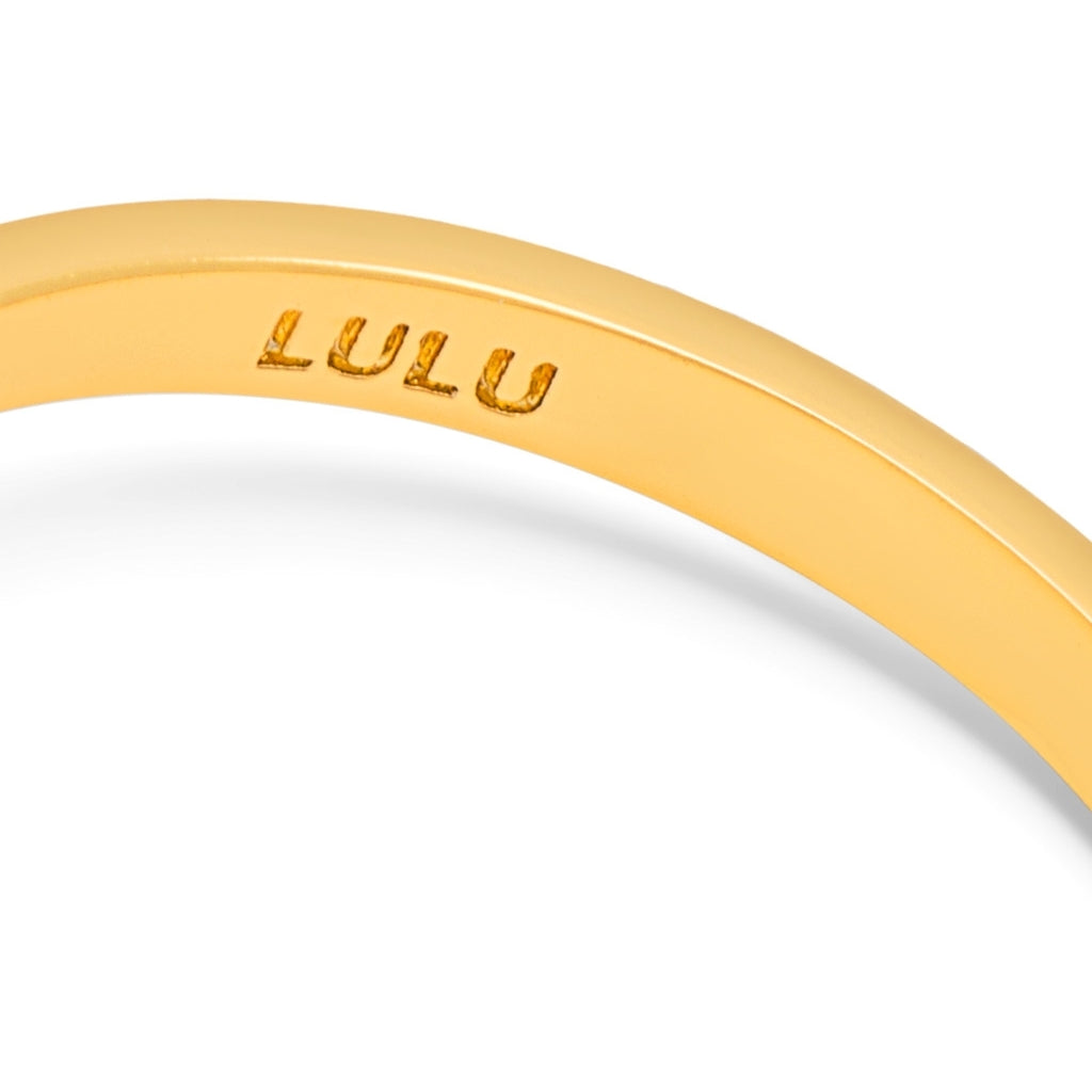 LULU Copenhagen Love Ring Rings GuldplÀterad
