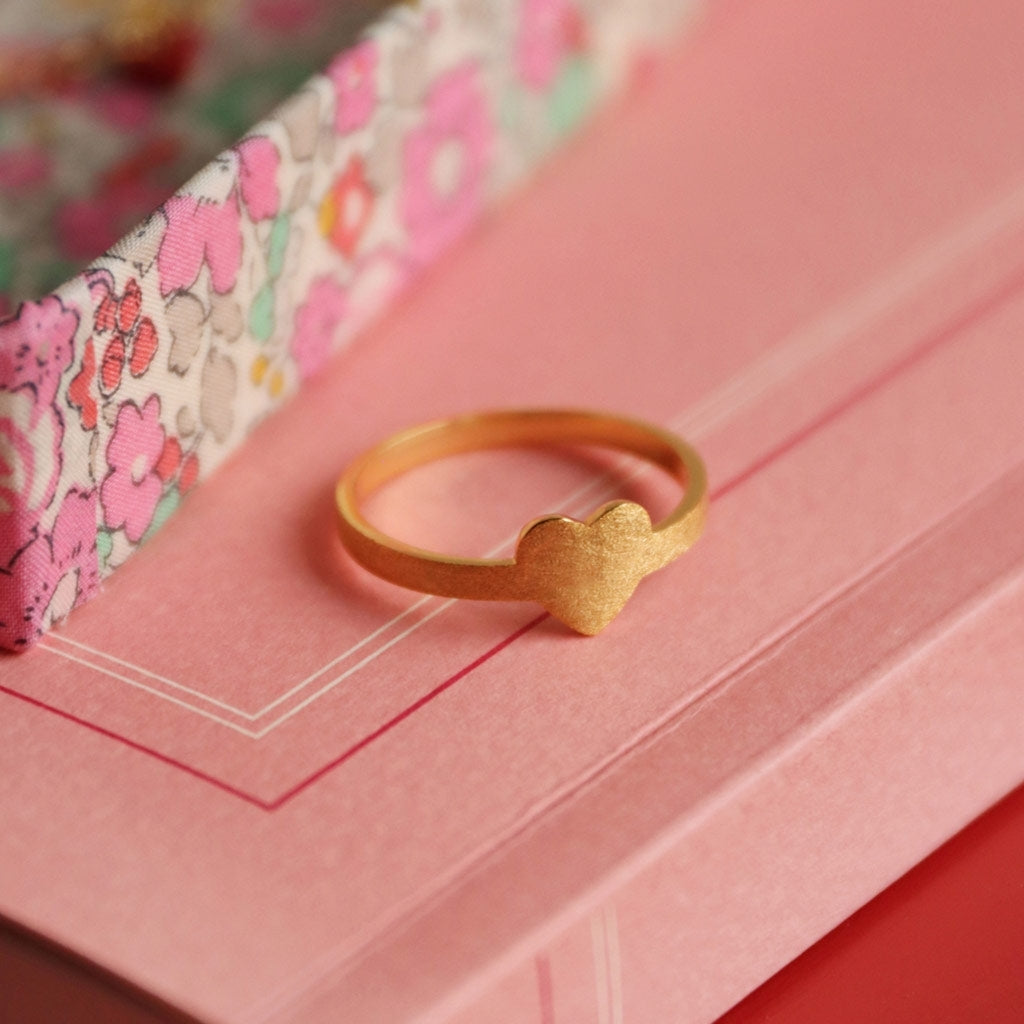 LULU Copenhagen Love Ring Rings GuldplÀterad