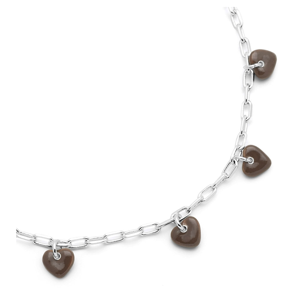 LULU Copenhagen Love U Armband forsilvrad Bracelets Cocoa Powder