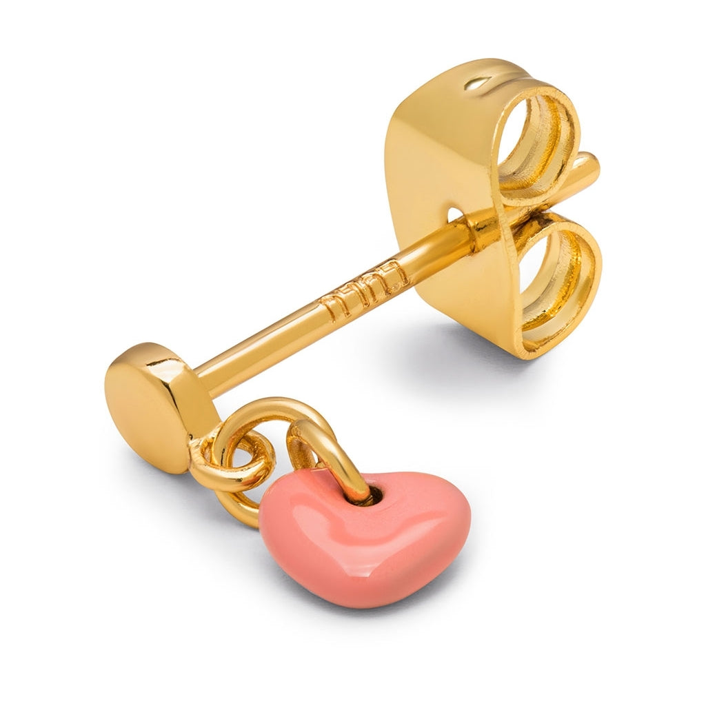 LULU Copenhagen Love U Dangling örhÀnge 1 st Ear stud, 1 pcs Burnt Coral