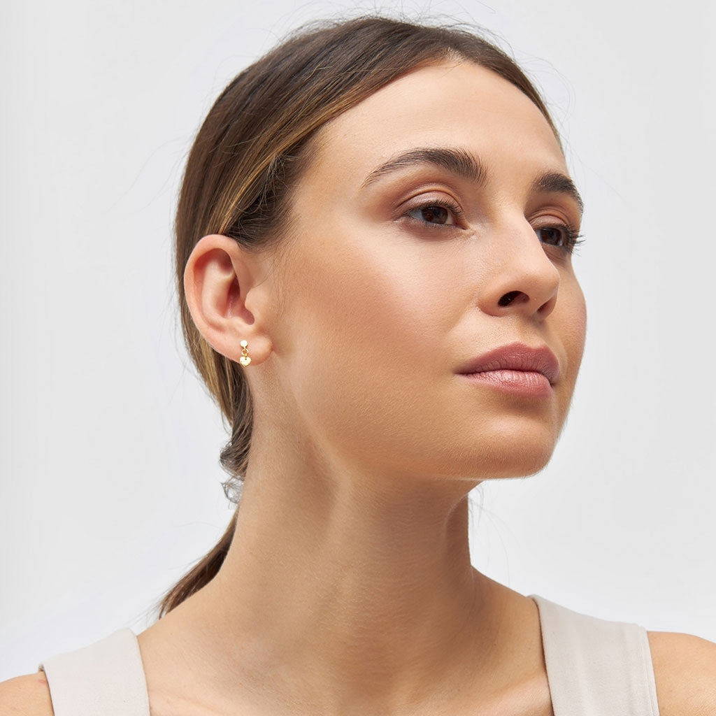 LULU Copenhagen Love U Dangling örhÀnge 1 st Ear stud, 1 pcs GuldplÀterad