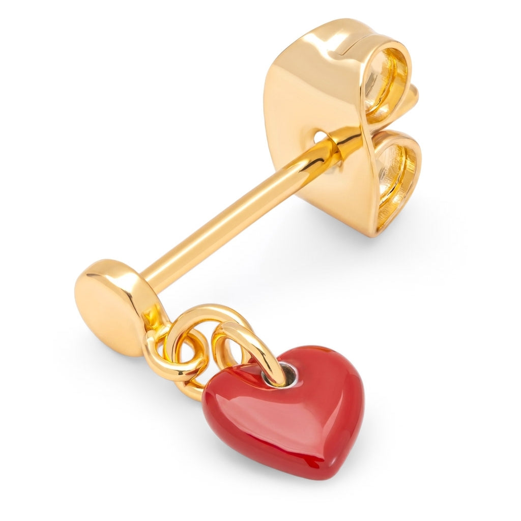 LULU Copenhagen Love U Dangling örhÀnge 1 st Ear stud, 1 pcs Passion Red