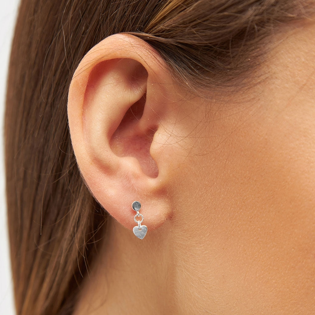 LULU Copenhagen Love U Dangling örhÀnge 1 st Ear stud, 1 pcs Silver Plated