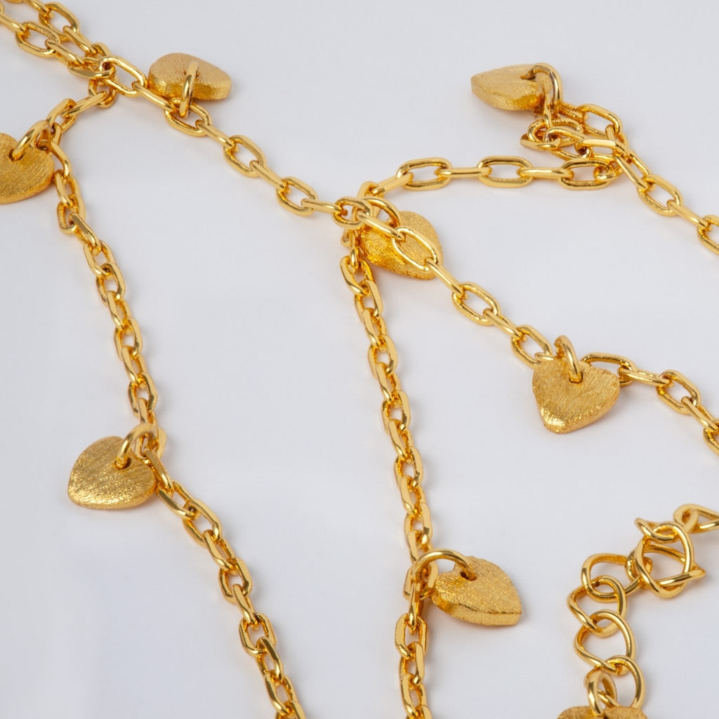 LULU Copenhagen Love U Halsband guldplÀterad Necklaces GuldplÀterad