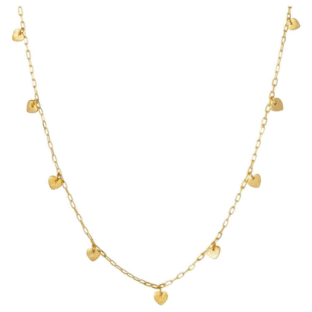 LULU Copenhagen Love U Halsband guldplÀterad Necklaces GuldplÀterad