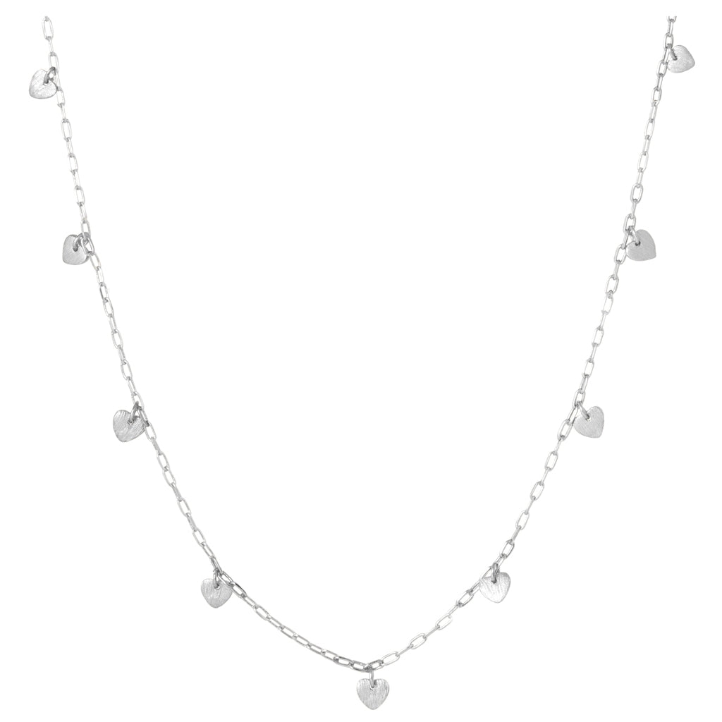 LULU Copenhagen Love U Halsband silverpläterad Necklaces Silver Plated